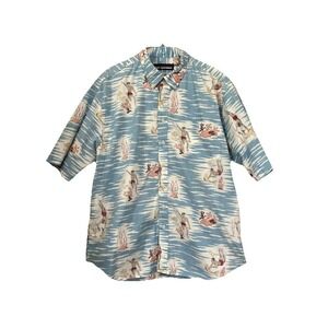 Reyn Spooner Men's XXL Shirt Short Sleeve Button Down Beach Camp Shirt RN38018